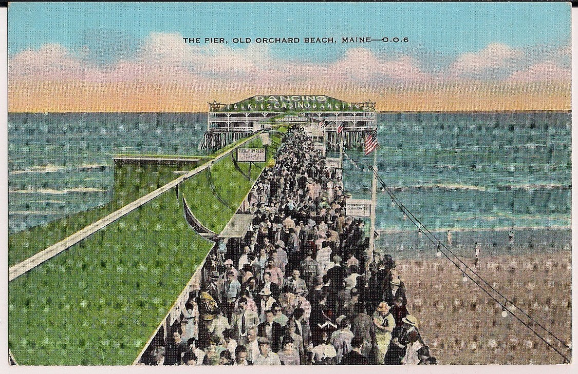 The Pier Old Orchard Beach ME Maine  Postcard