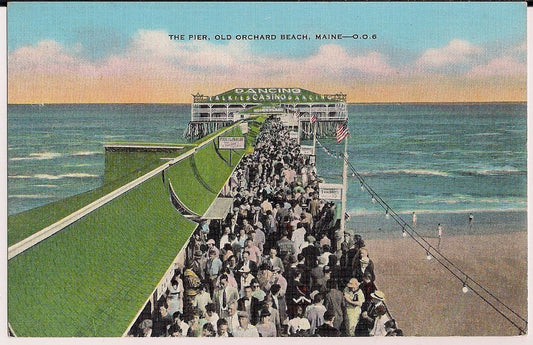 The Pier Old Orchard Beach ME Maine  Postcard