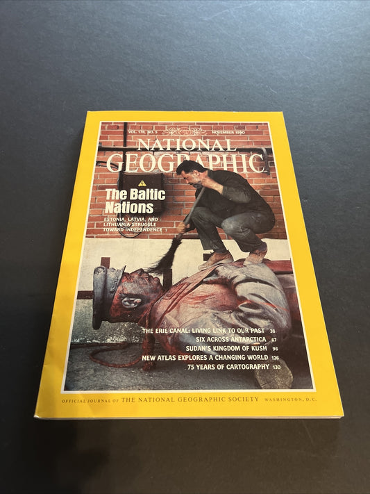 November 1990 National Geographic Magazine "The Baltic Nations" 
