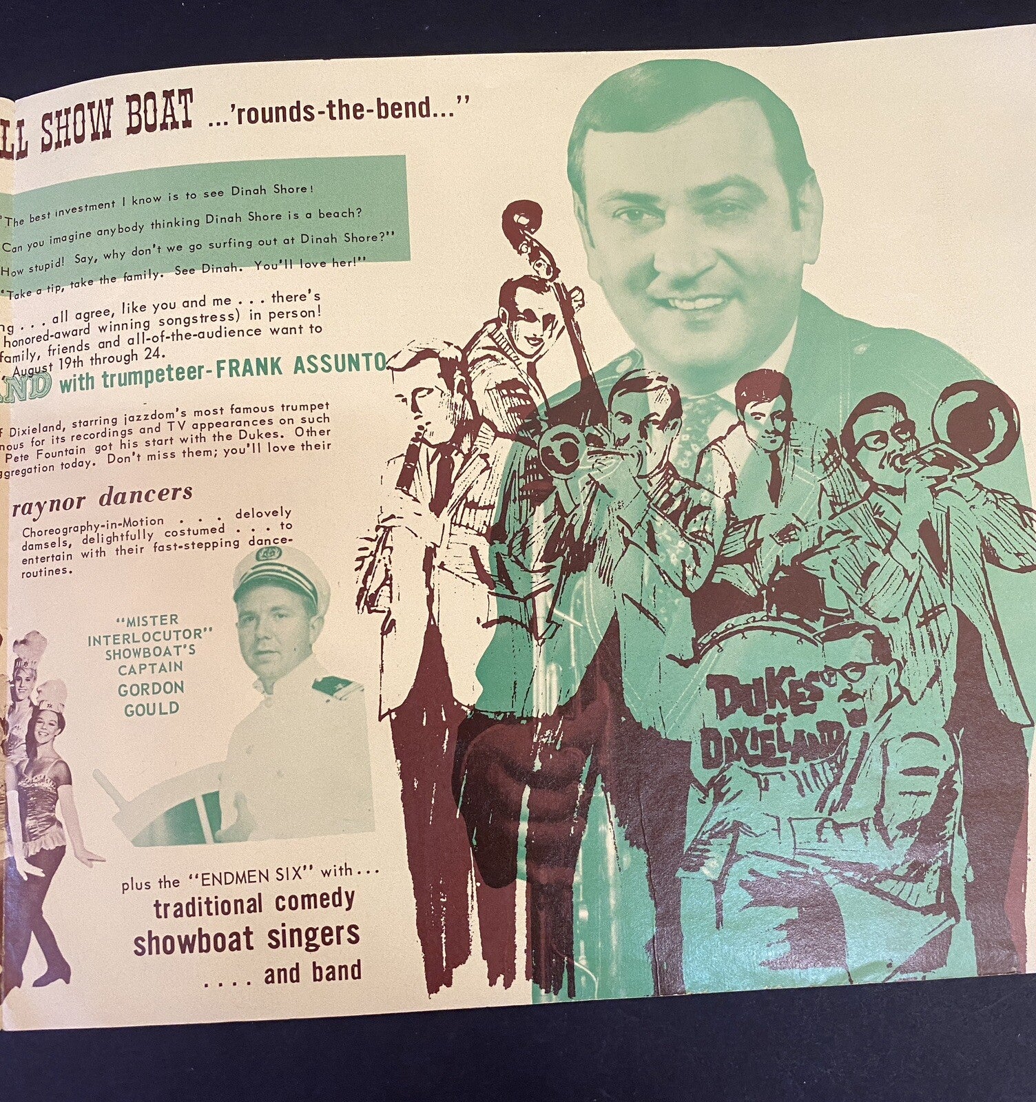 1968 Dinah Shore Lowell Showboat Mi Michigan brochure