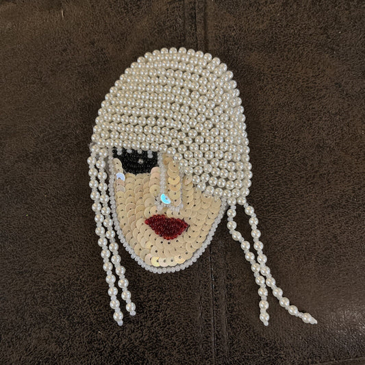 vintage handmade beaded brooch Pin Jewelry