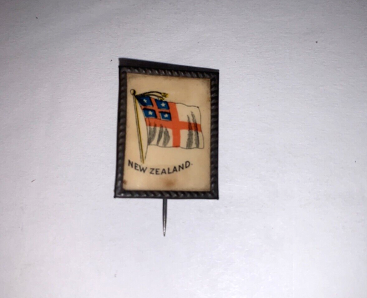Vintage Java Coffee Souvenir Country Flag (New Zealand) Pinback