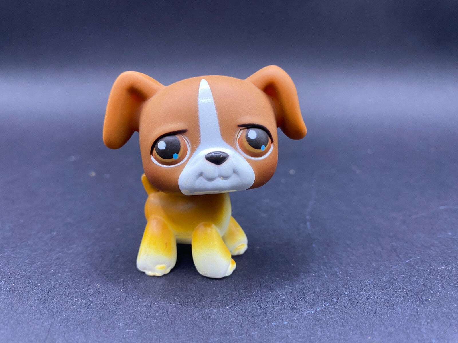 Littlest Pet Shop #25 Boxer Puppy Dog Authentic LPS Animal Figure