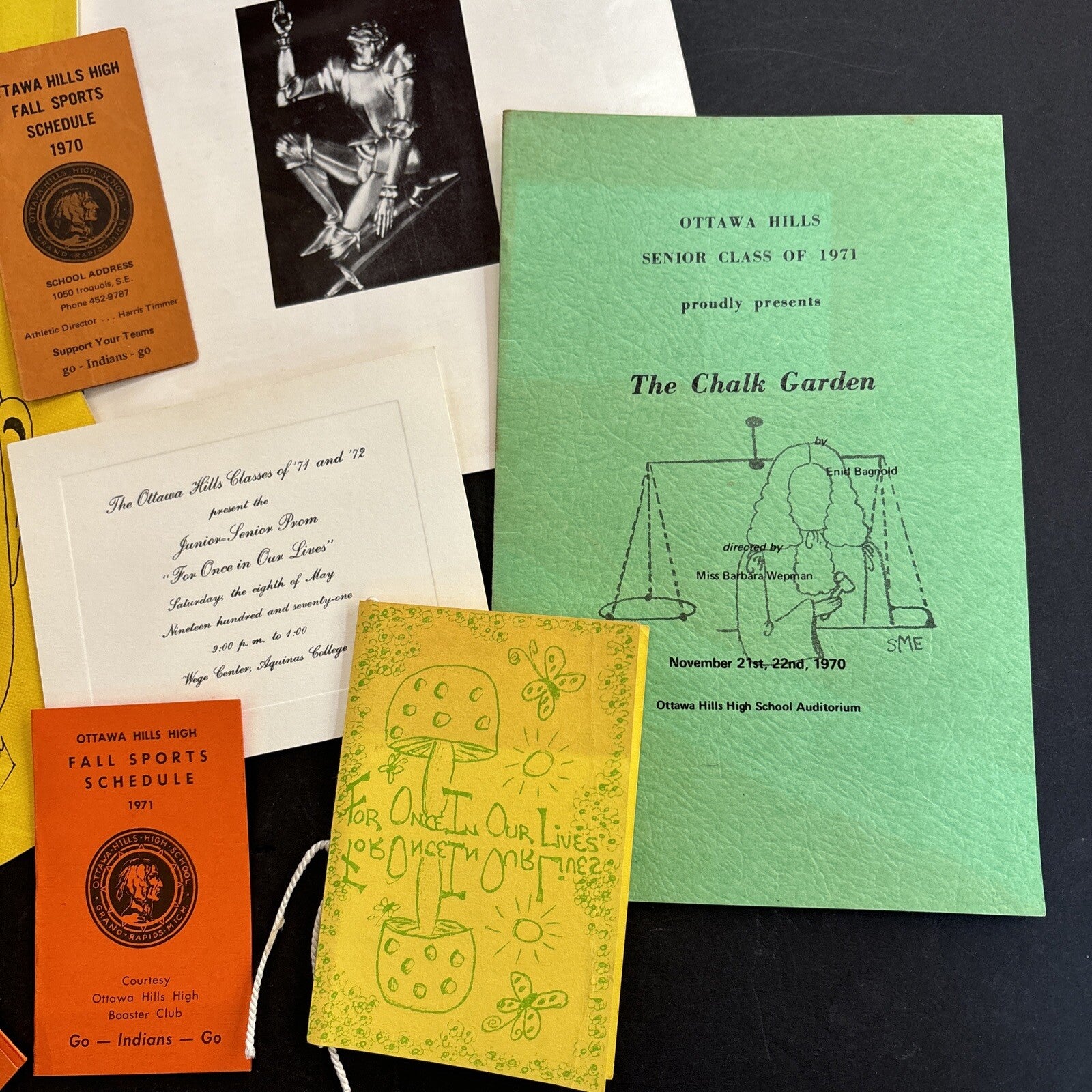 Early 1970s Ottawa Hills School Grand Rapids MI Mich Ephemera Theatre Sports