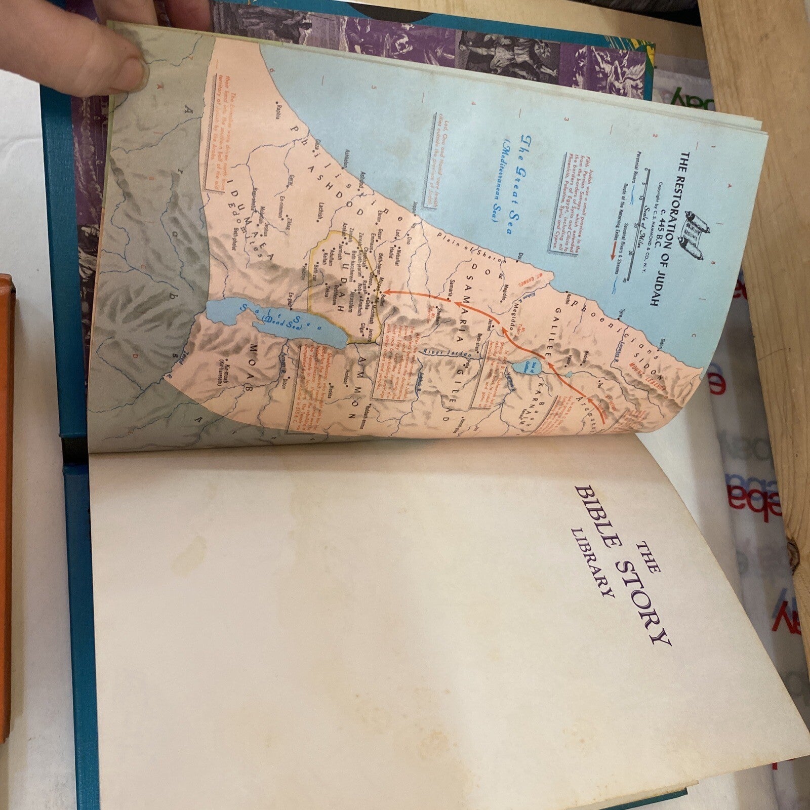 Vintage 1963 The Bible Story Library Illustrated 7 books