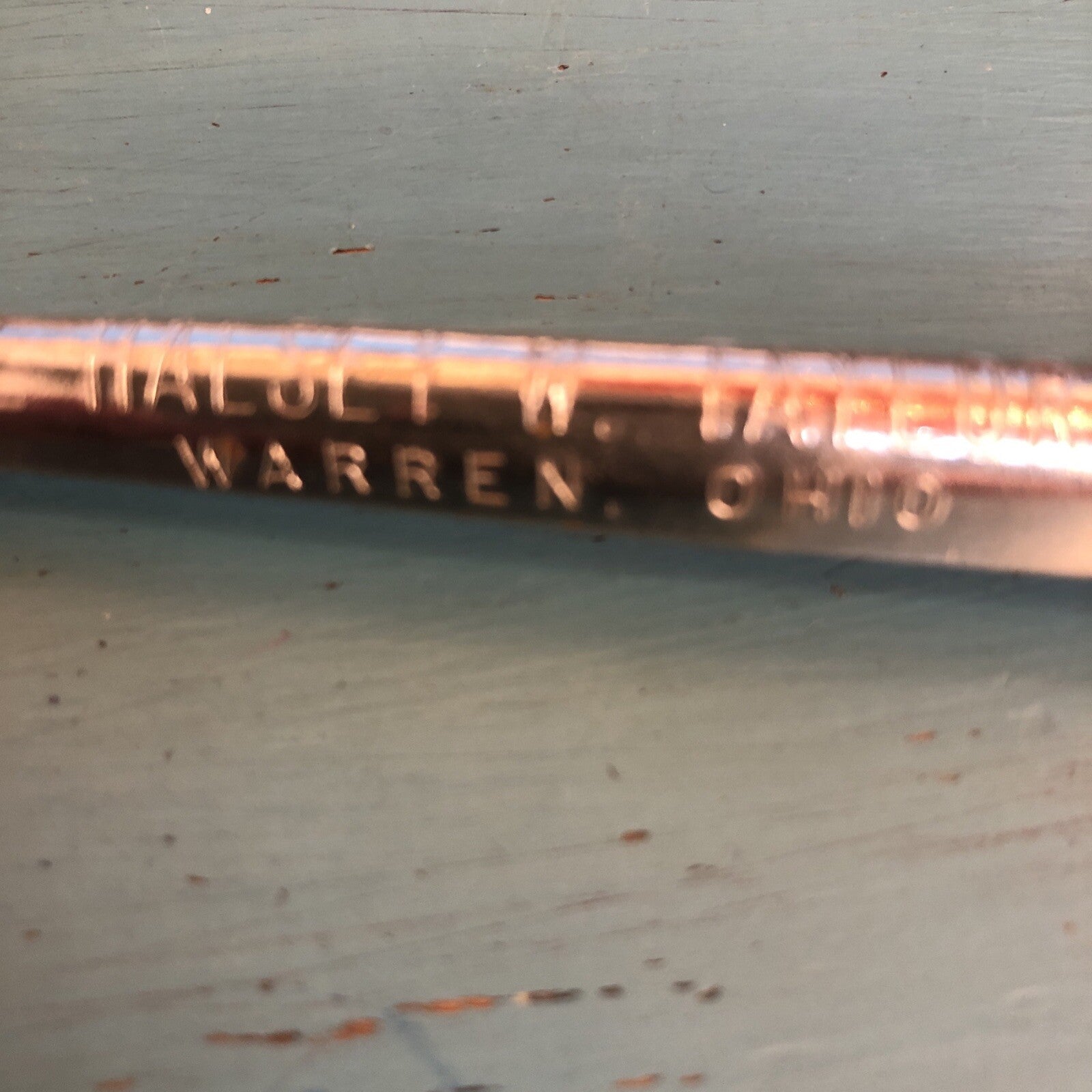 Set of 6 Soda Fountain Spoons with Bottle Opener Advertising Halsey W Taylor Co