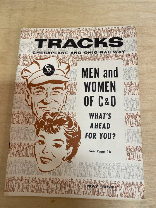 MAY 1957 TRACKS MAGAZINE CHESAPEAKE & OHIO RAILROAD RR TRAINS  