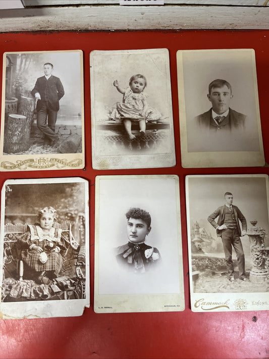 antique cabinet card lot of 6
