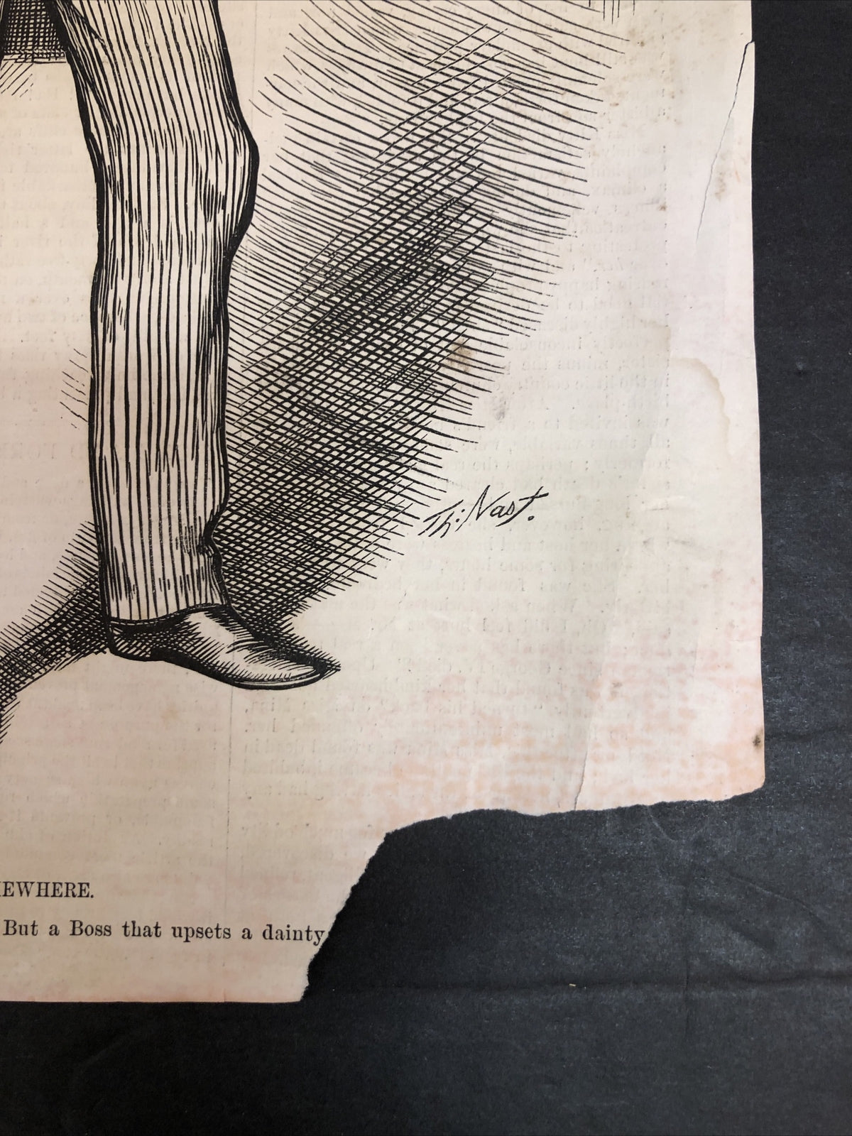 1879 Harpers Weekly - Nast - Hoffman resigns both Tilden and the Tammany Ring