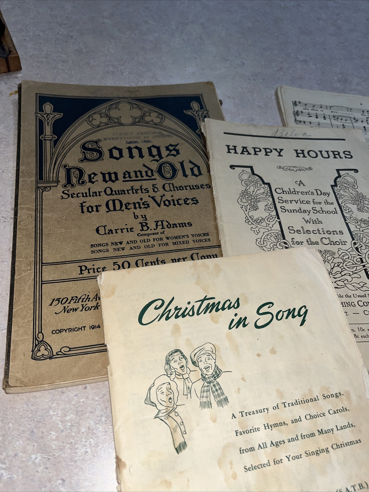 Lot of Antique  sheet Music Books Booklets