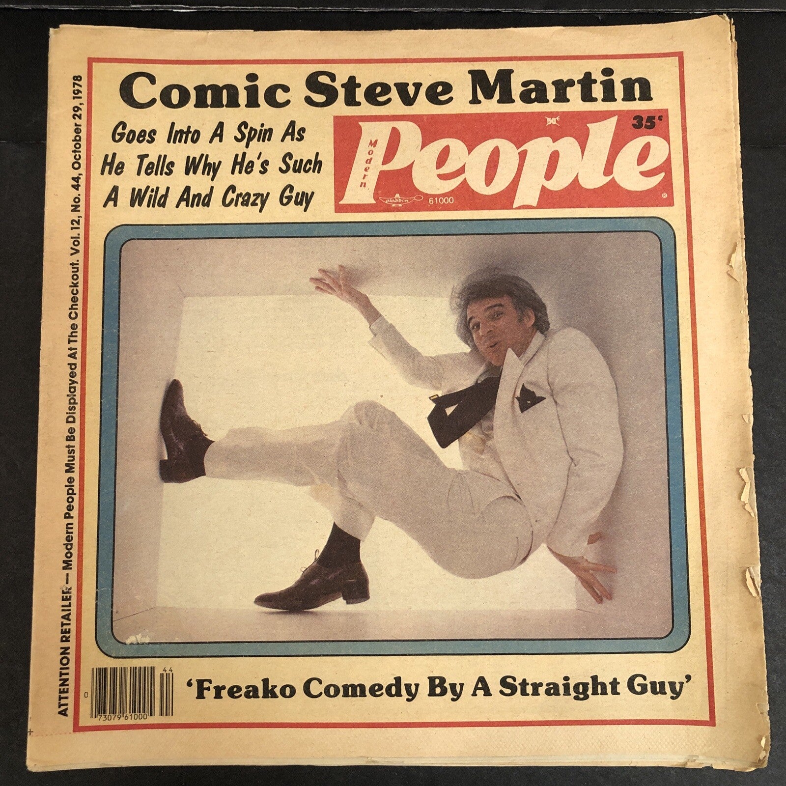 Modern People Weekly Magazine V 12 #44 Comic Steve Martin October 29 1978