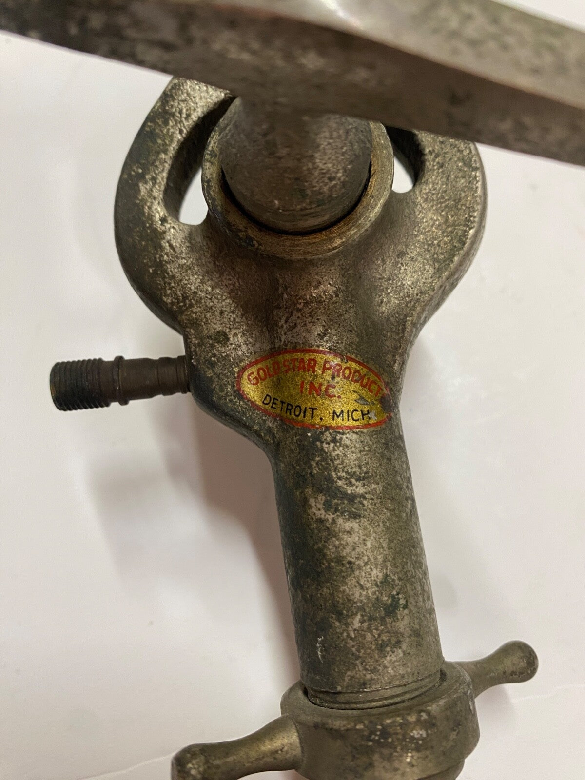 Vintage Gold Star Product INC. Beer Spigot Detroit MI Michigan