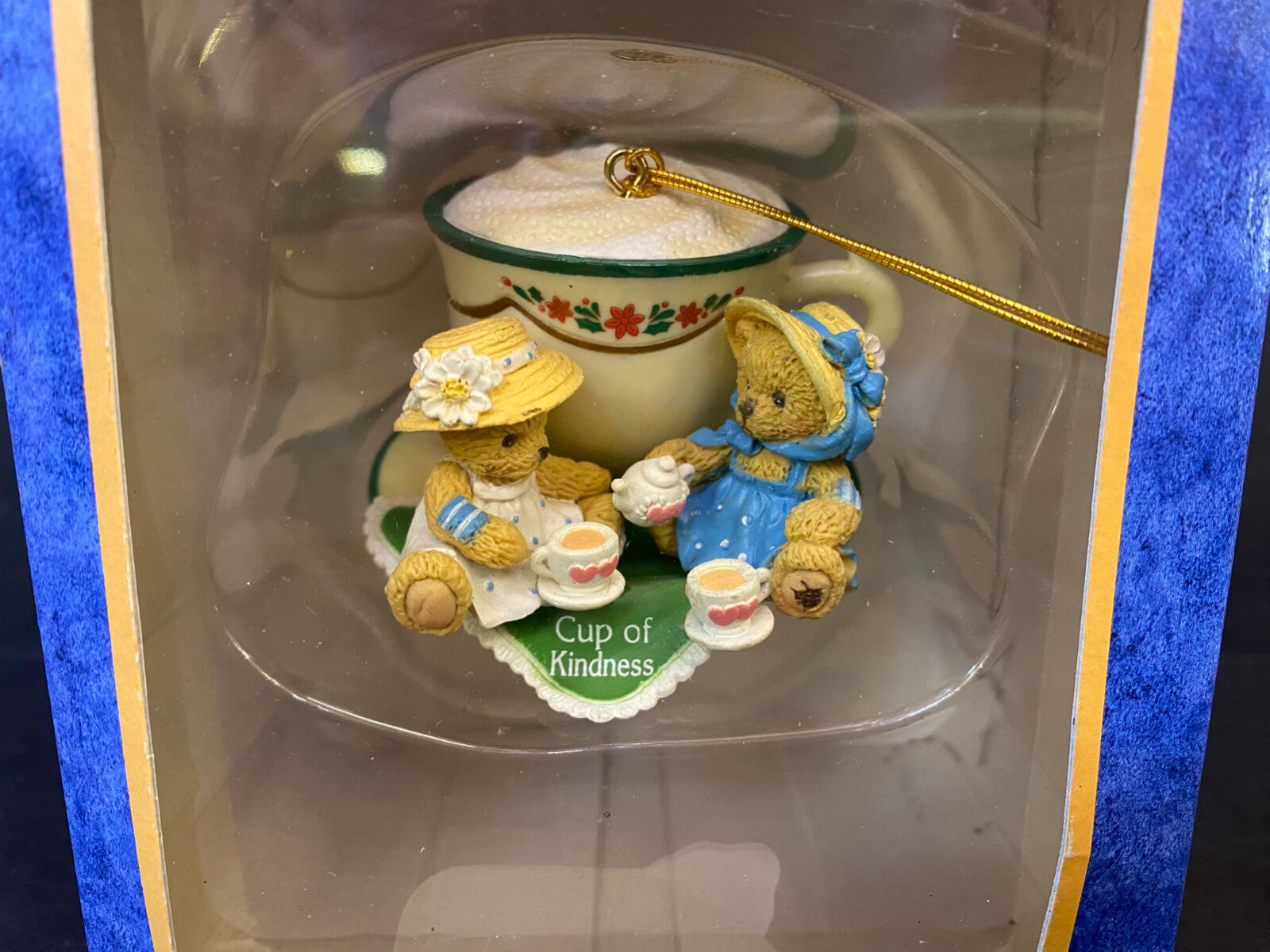 Enesco Cherished Teddies Teddy Bears Cup of Kindness In Box Vintage Enesco