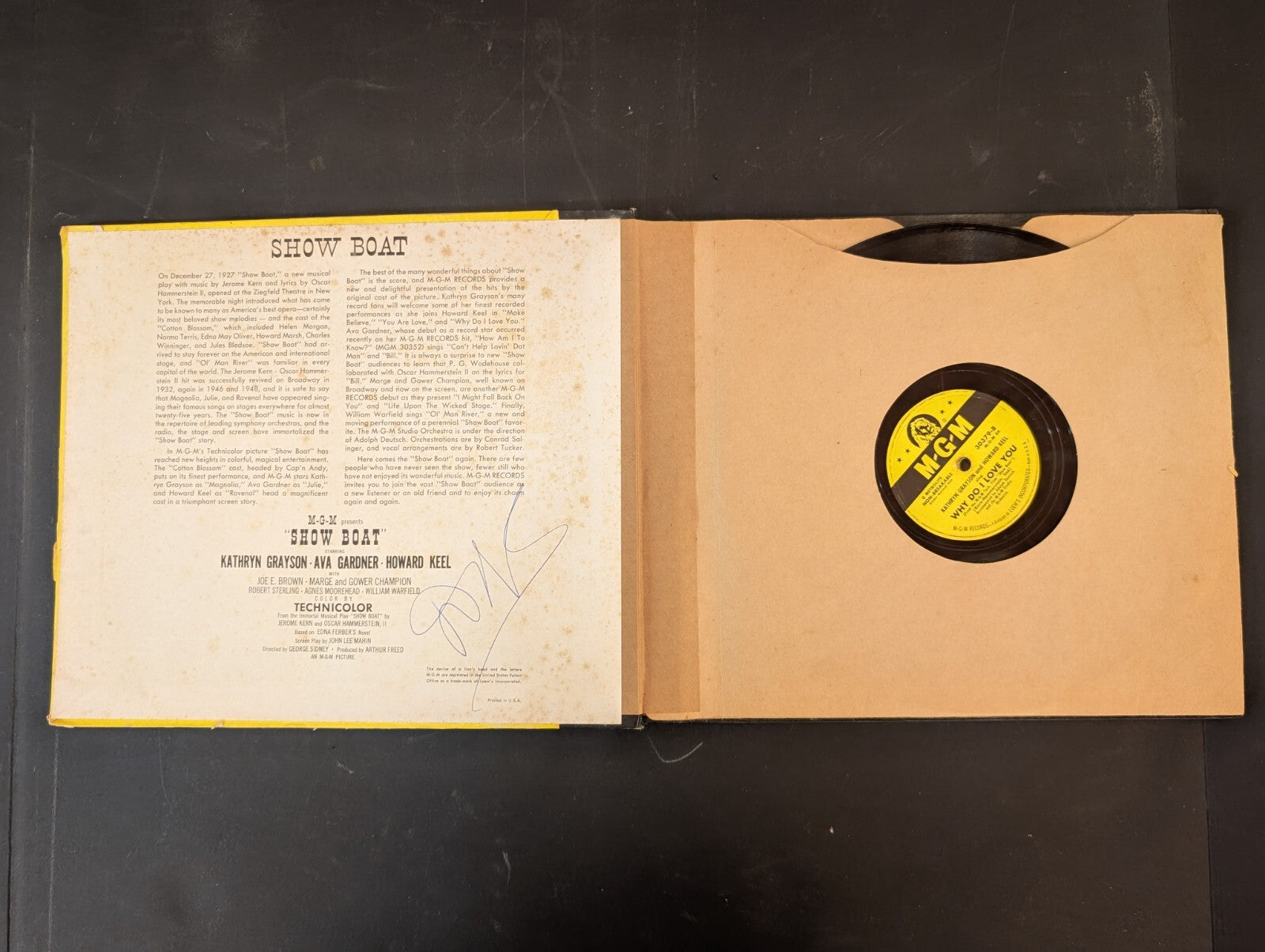 Show Boat Record Set 1951 MGM 78 RPM Original Soundtrack Collection Musical