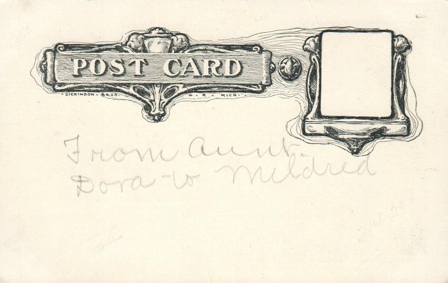 Interior Grand Rapids National Bank, Morton House, Grand Rapids MI Postcard