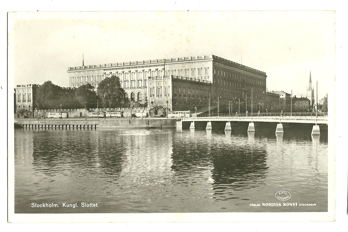 1962 Stockholm Sweden Kungl Slottet Real Photo  Postcard