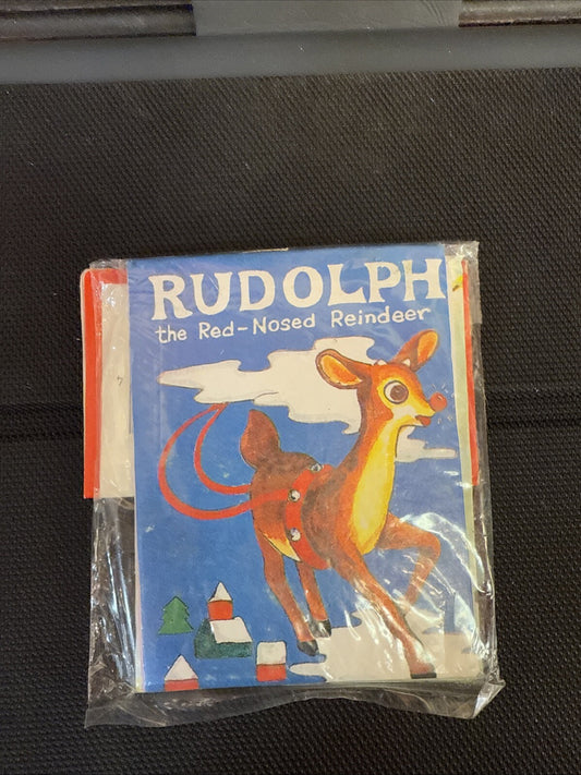 Vintage SSCO Mini Story Book Rudolph 24 pages Taiwan