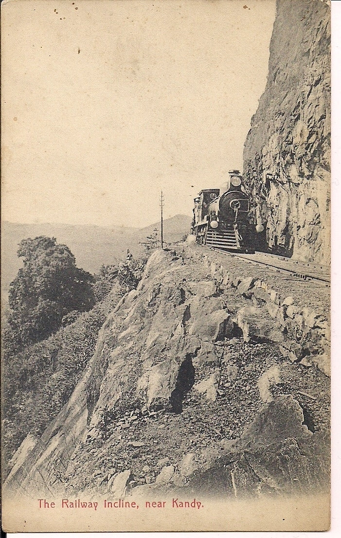 The Railway incline, near Kandy Sri Lanka Postcard