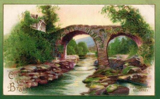 1910 Winsch St Patrick's Day Irish Ireland Old Weir Bridge Killarney