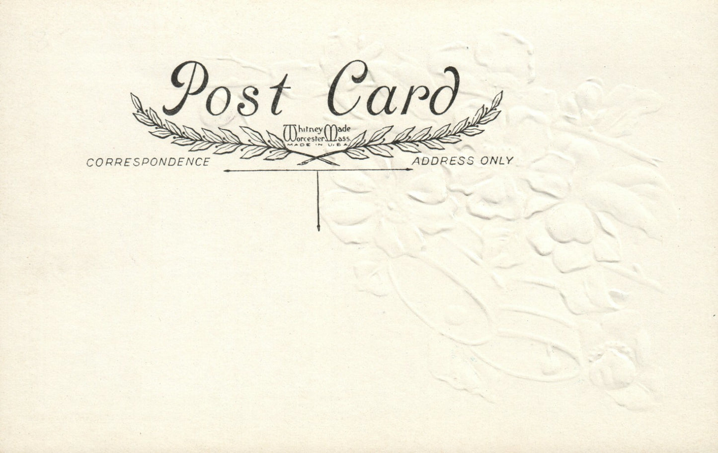 Embossed Silver Bells and Cherry Blossoms Easter Joy Postcard