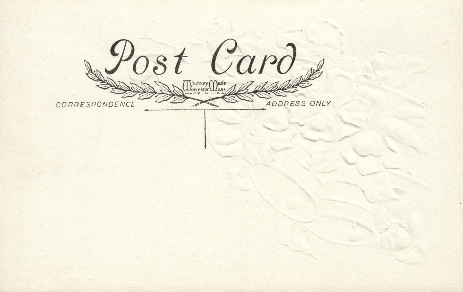 Embossed Silver Bells and Cherry Blossoms Easter Joy Postcard