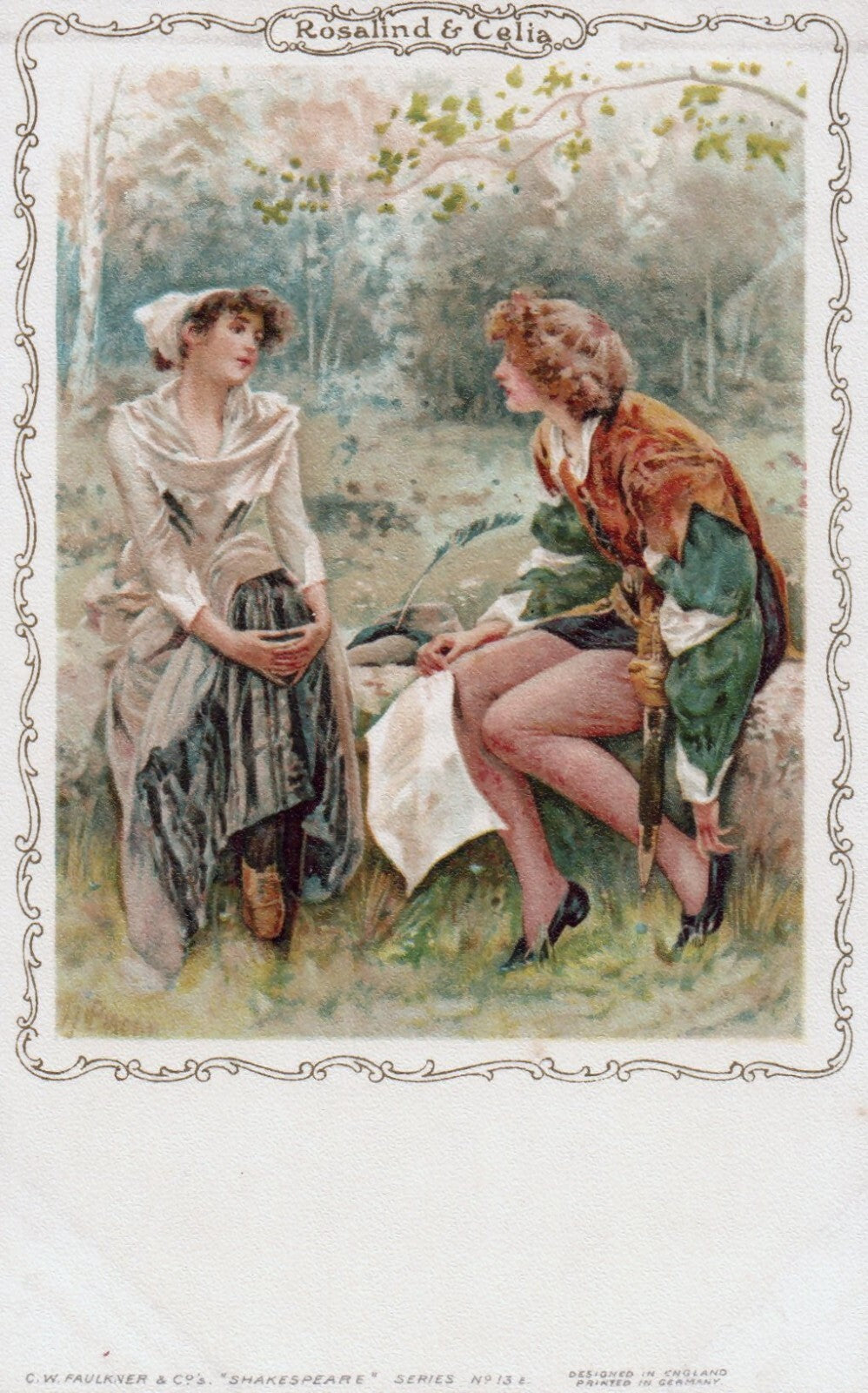 Rosalind & Celia Shakespeare C W Faulkner England & Germany Series 13 E
