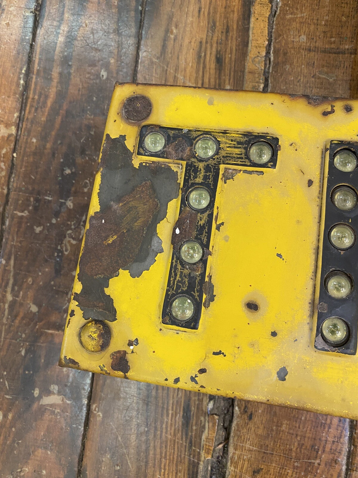 RARE Old Railroad Green Glass Cat Eye Marble Reflector 1 Track SIGN