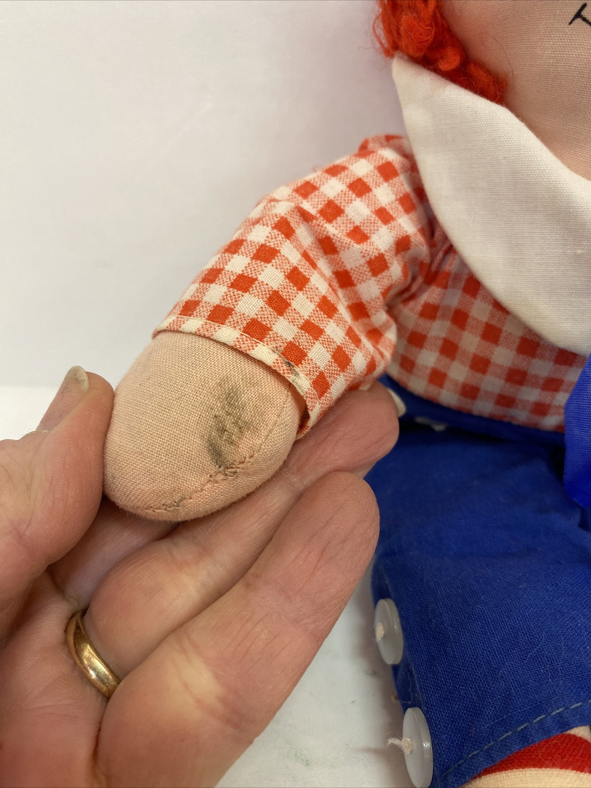 Vintage Raggedy Andy Knickerbocker 12 Inch Doll
