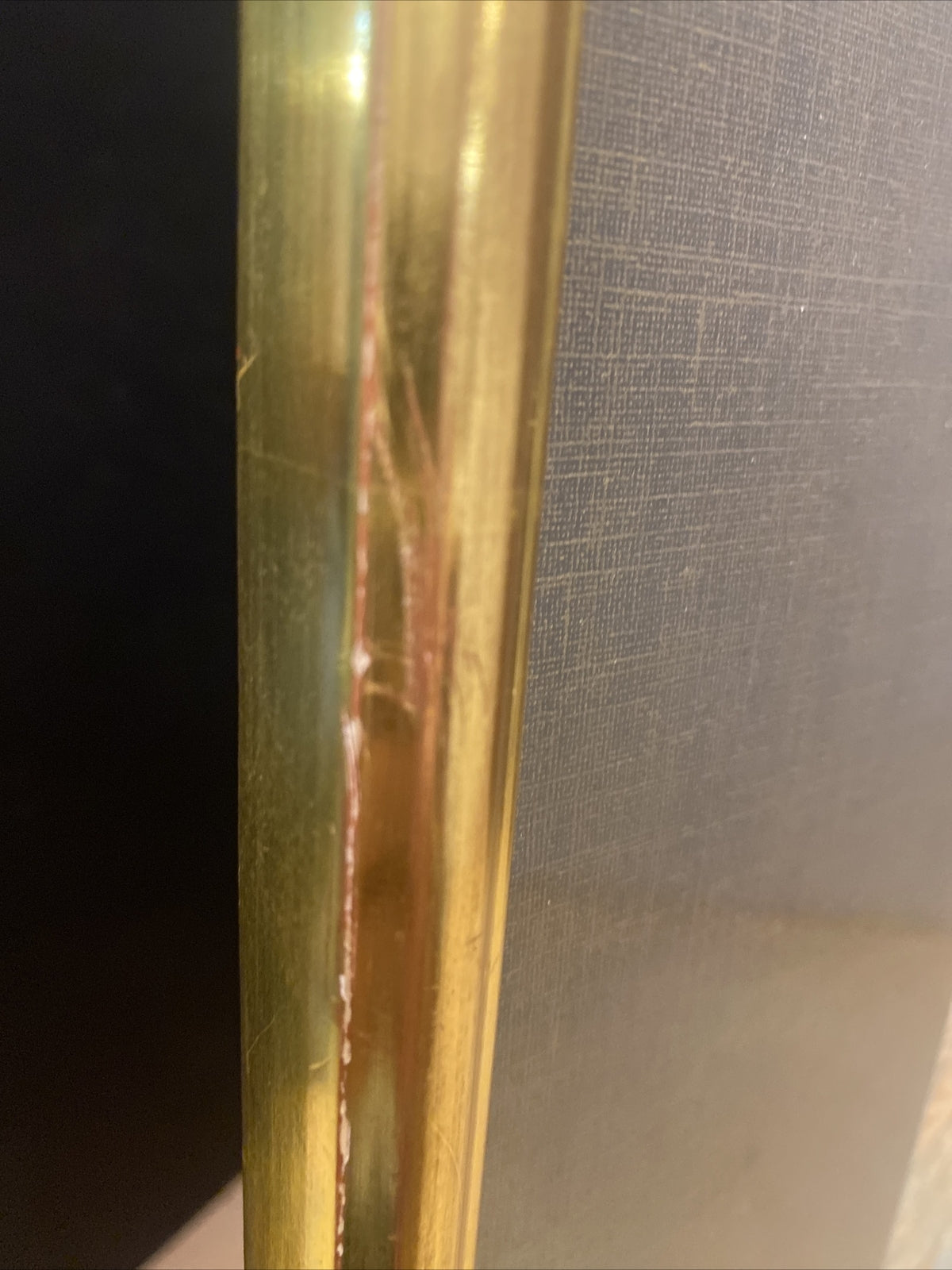 1920's 24" x 18.5"Chinese Gold Framed  & Matted Water color print 2 of 2