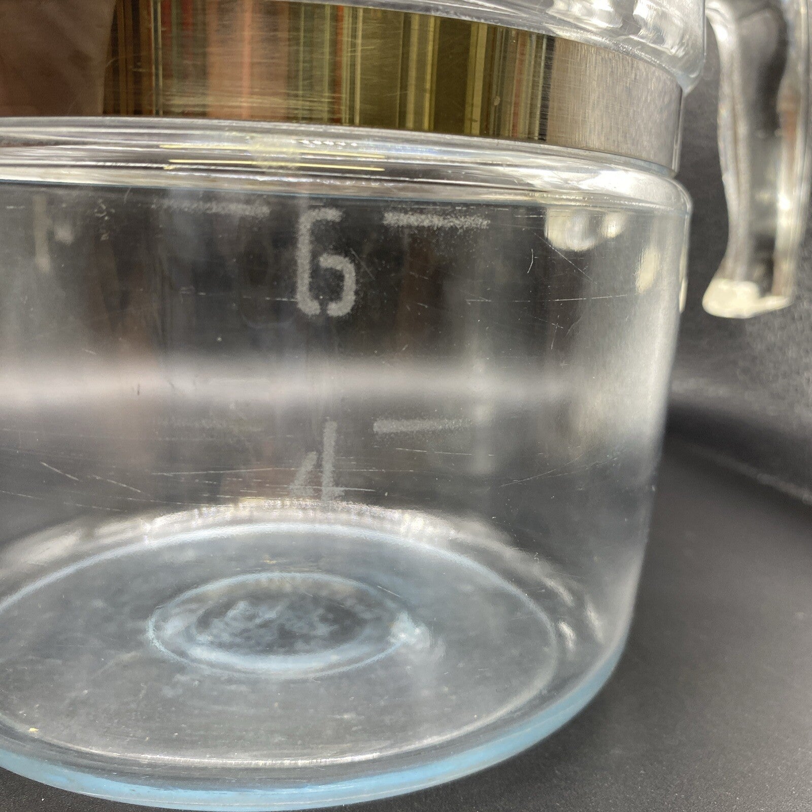 Vintage Pyrex 7756-B Flameware Glass Percolator Coffee POT AND LID ONLY 6 Cup