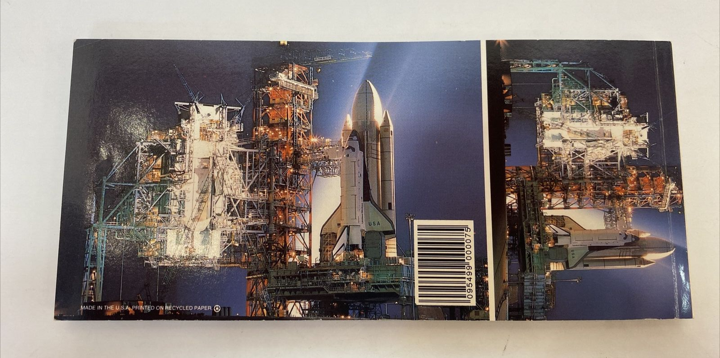 The Space Shuttle Collection Postcard Book 20 Postcards Included and Miniatures.