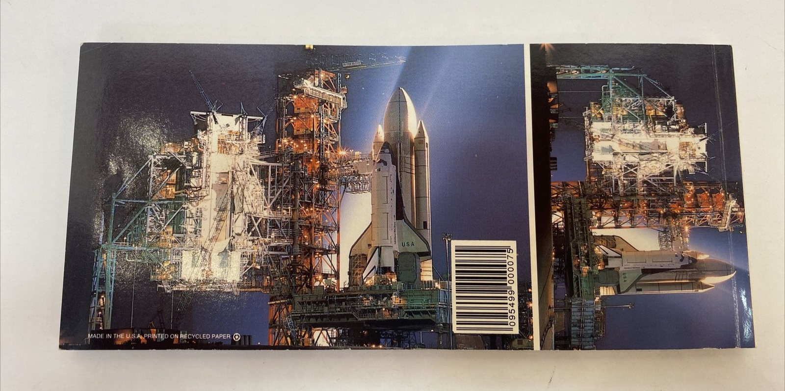 The Space Shuttle Collection Postcard Book 20 Postcards Included and Miniatures.