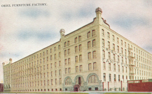 Oriel Furniture Factory, Grand Rapids, Michigan Postcard