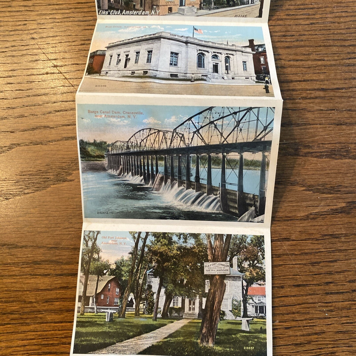 Rare Amsterdam New York NY Postcard Souvenir Folder