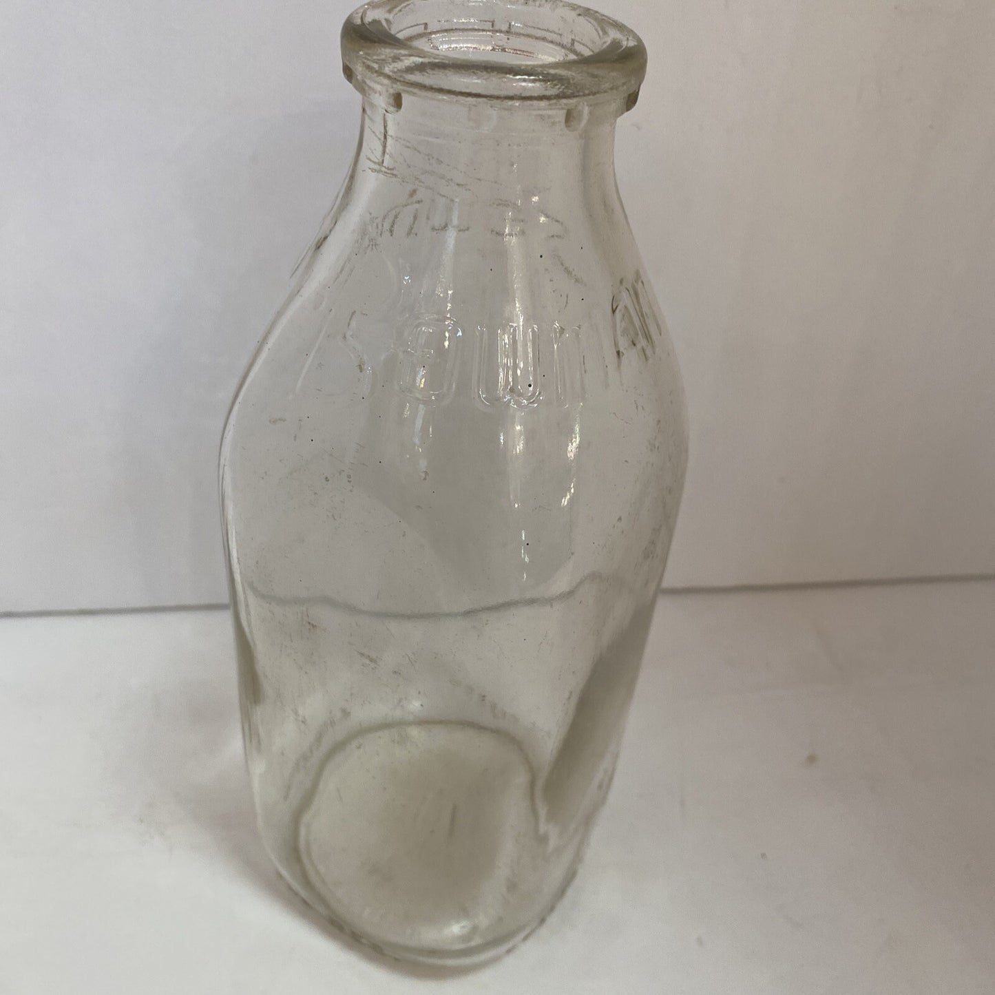 Bowman  Milk Quart Bottle Dairy Chicago Illinois IL