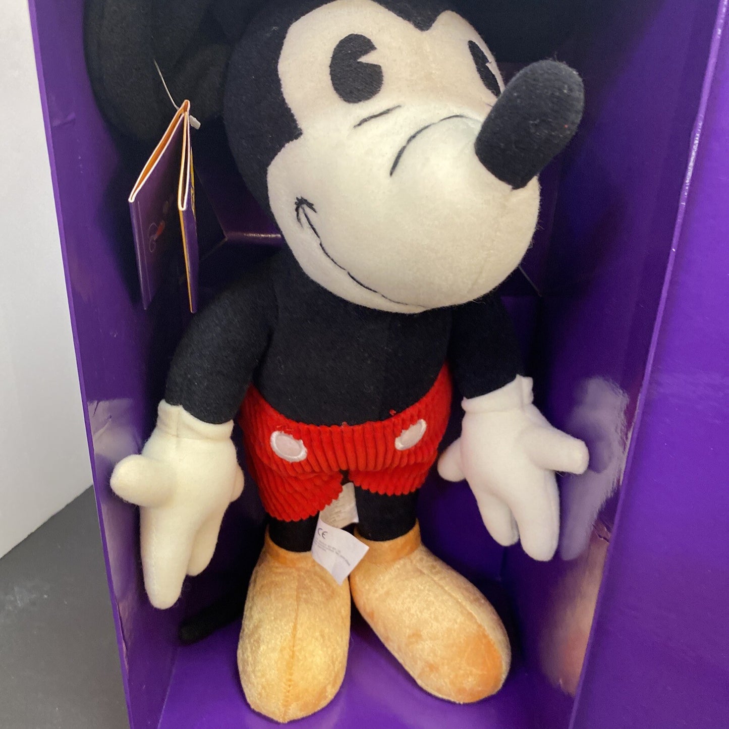Walt Disney 75 Years of Love & Laughter Mickey Mouse Plush Doll w/Tag Rare!