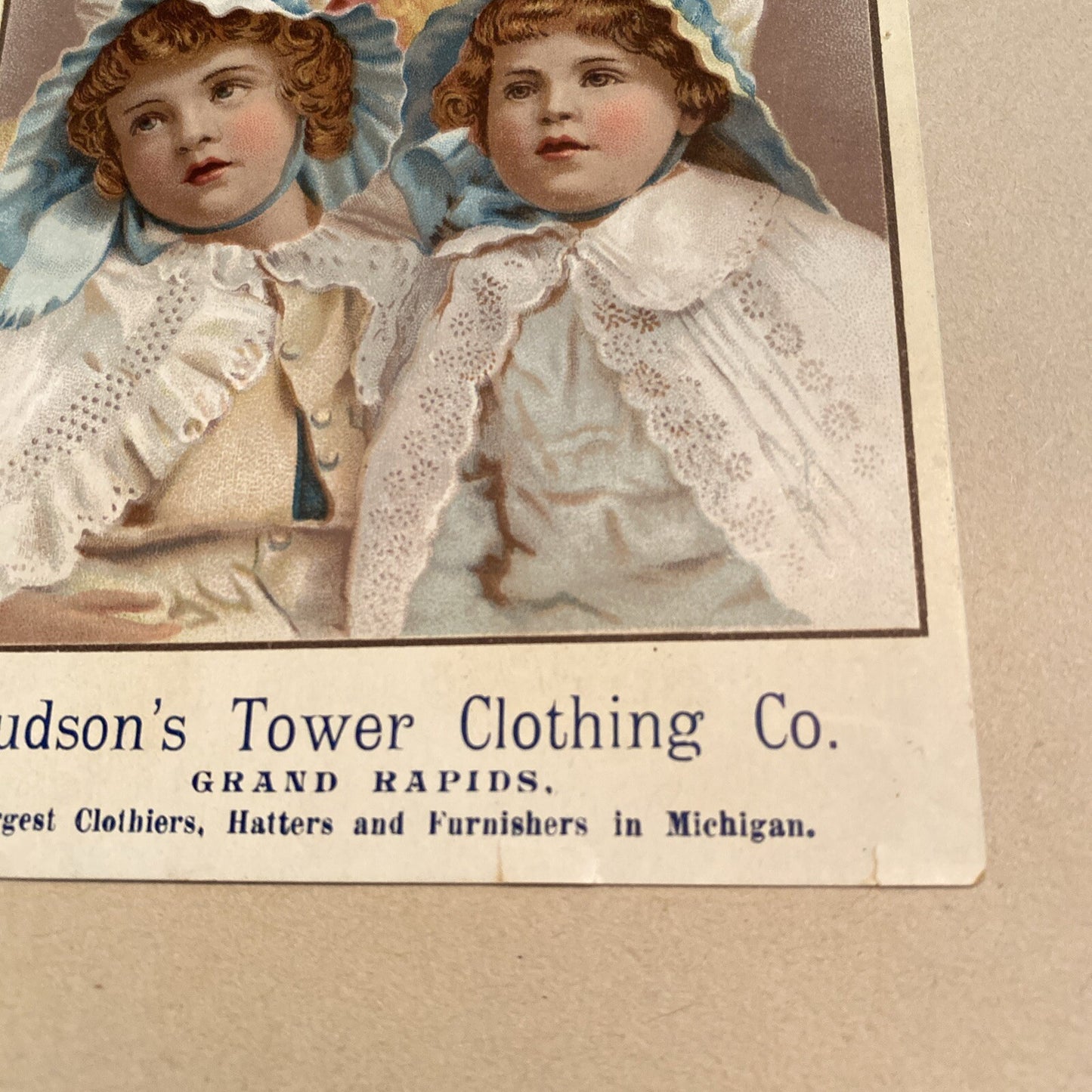Hudson's Tower Clothing Grand Rapids MI Michigan Trading Trade  Advertising Card