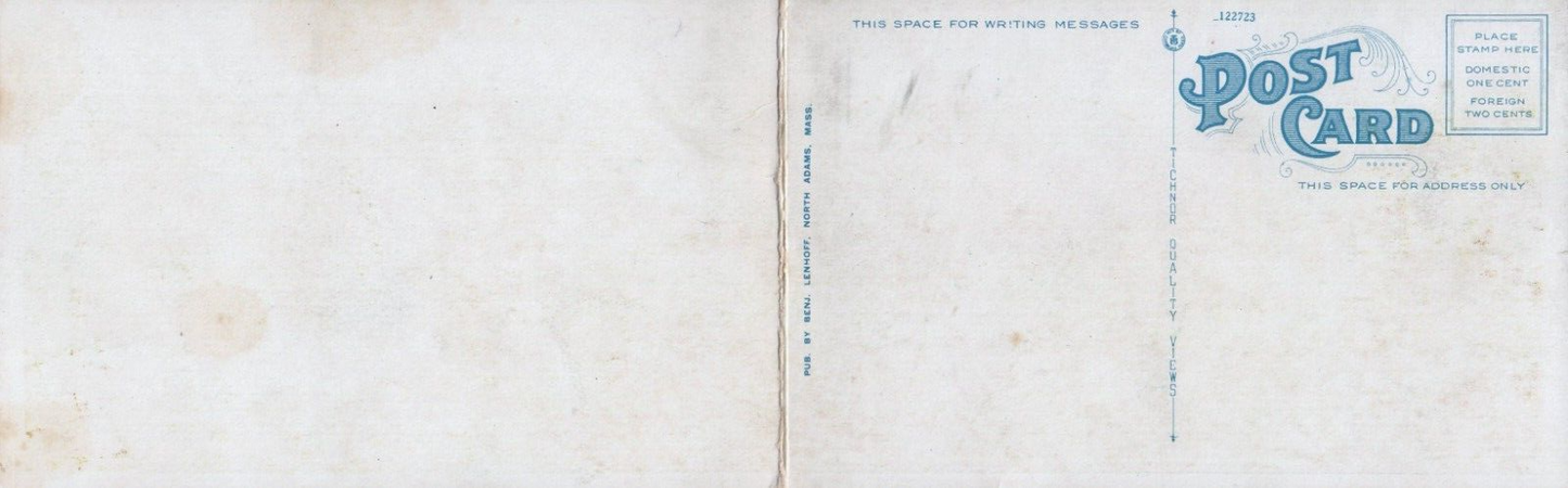 Deerfield Valley From Outlook Heights Tourist Shop in Massachusetts Postcard