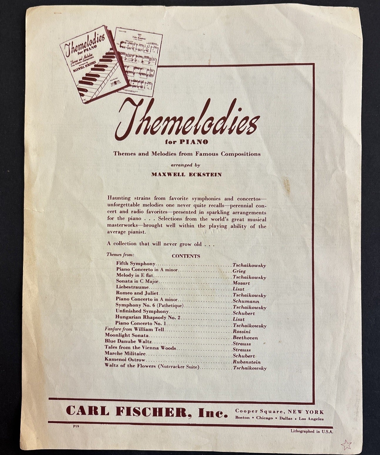 Buffalo Dance by Mark Ellsworth Piano Sheet Music 1959