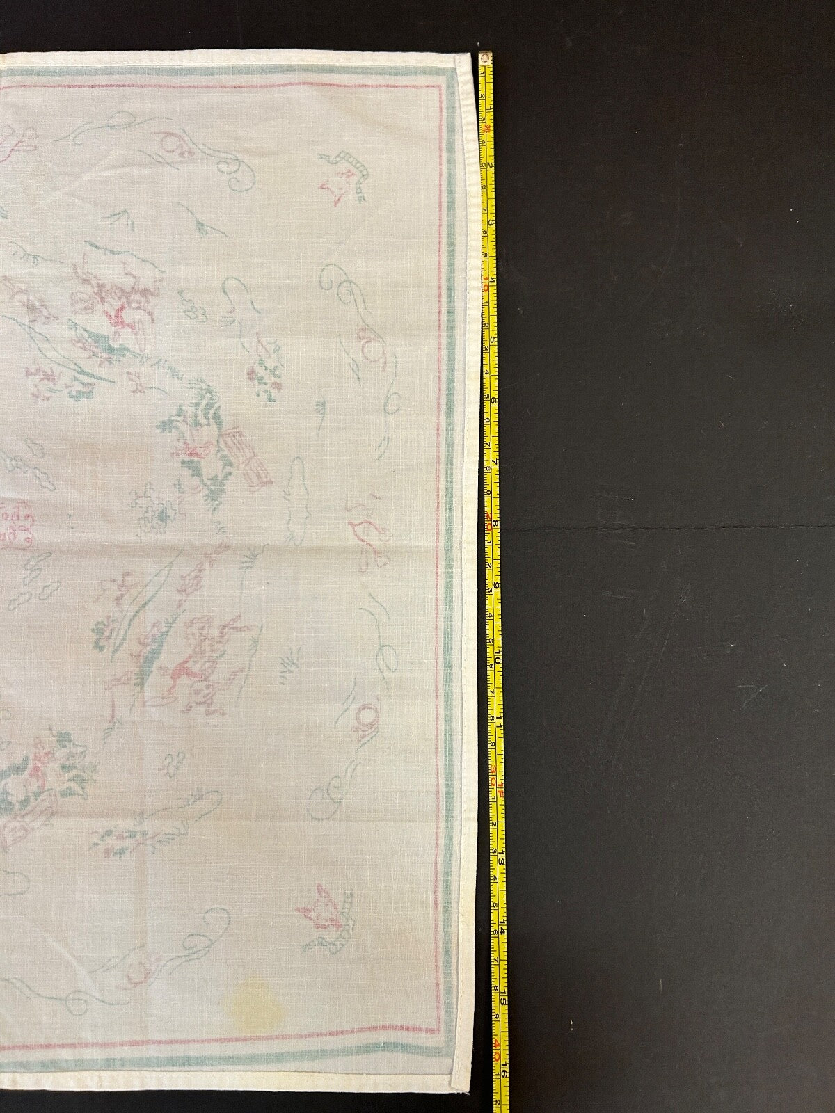 Vintage Grand Rapids Michigan Hotel Rowe Hunt Room Linen Napkin Images of Horses