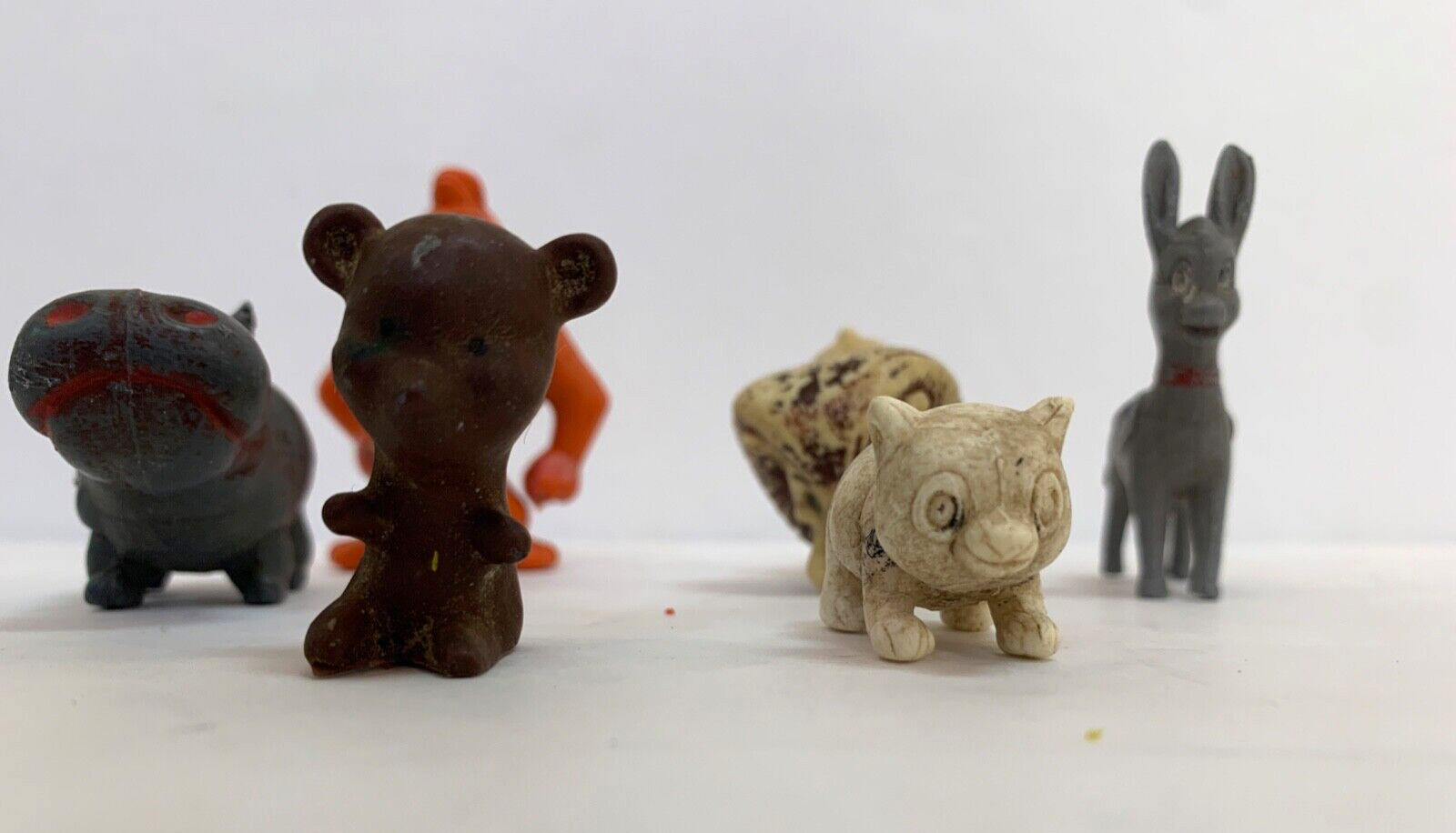 Lot of 6 Vintage Plastic Animal Figures