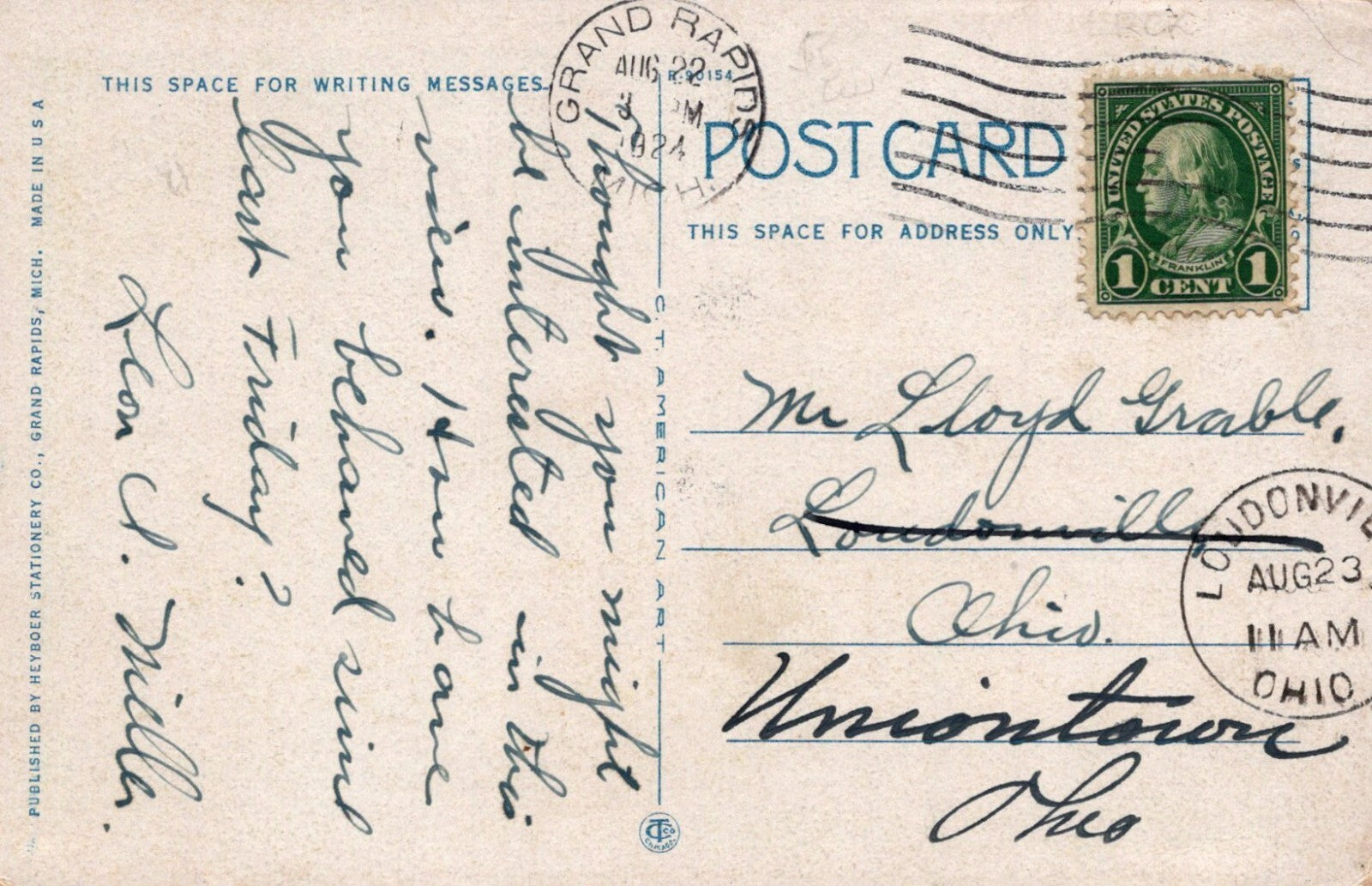 207 Dancing Pavilion Ramona Park Grand Rapids Michigan MI Mich Postcard