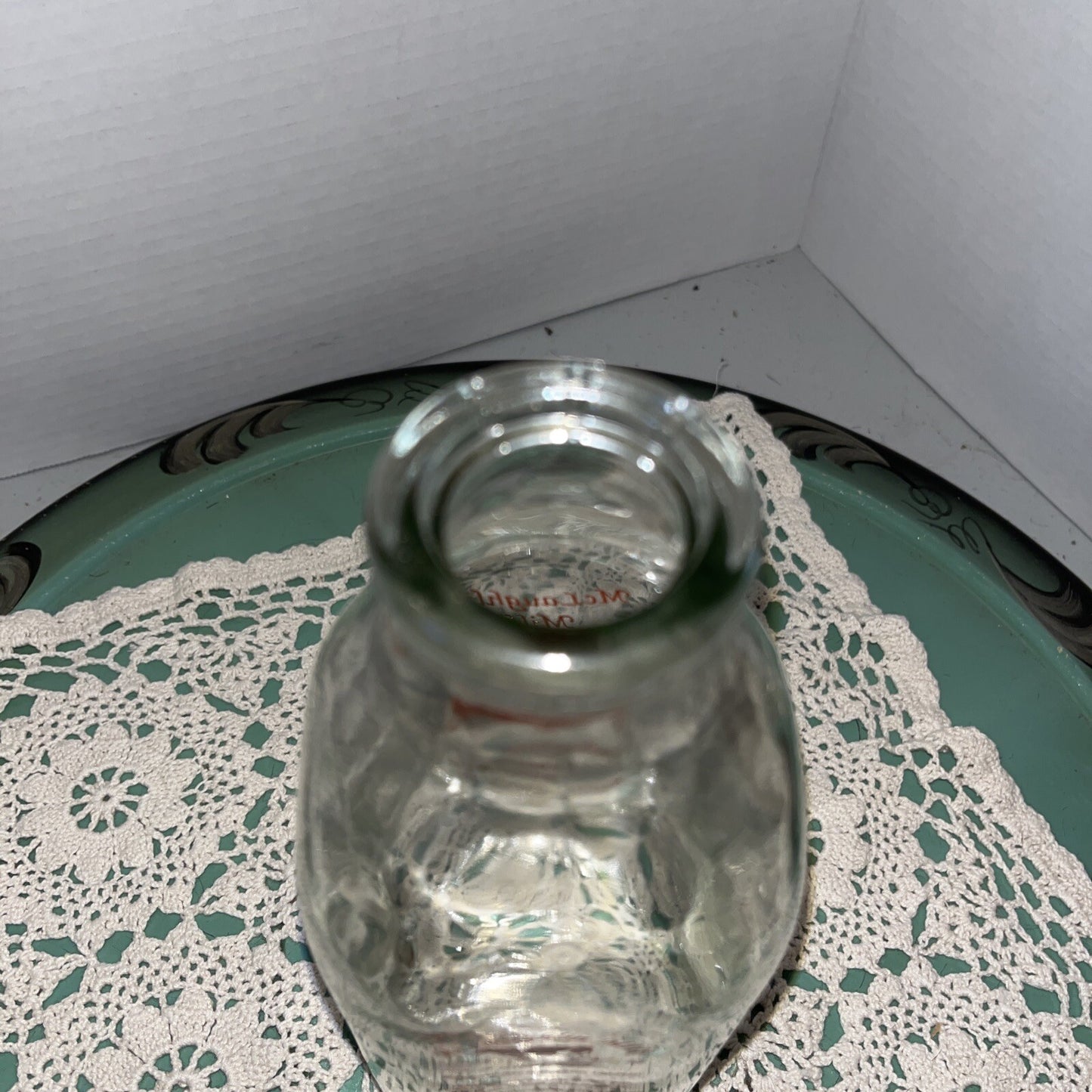 McLaughlin Milk Dairy 4th edition Lisbon NY New York one quart 1 qt milk bottle