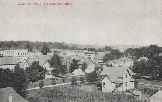 2102 Birds Eye View Of Clarksville Michigan MI Postcard 