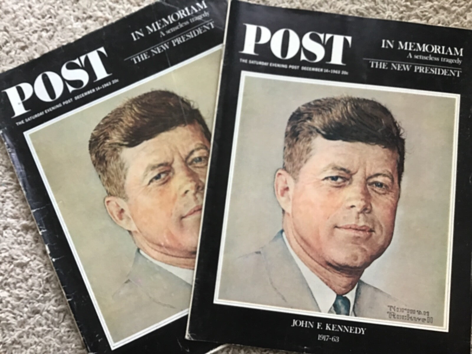 Lot of 8 Vintage John Fitzgerald Kennedy JFK President LIfe Post Look Magazines