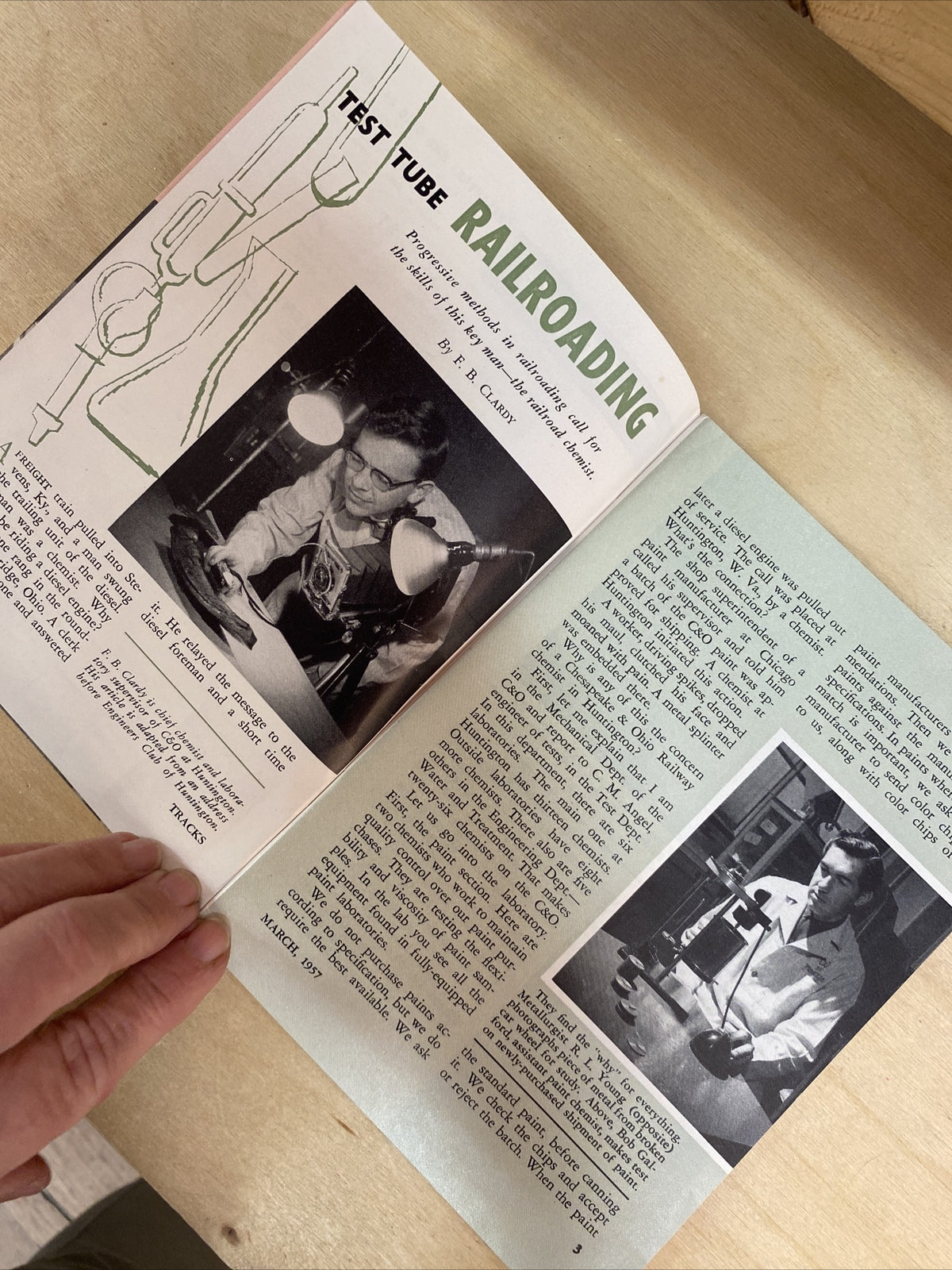 March 1957 TRACKS MAGAZINE CHESAPEAKE & OHIO RAILROAD RR TRAINS  