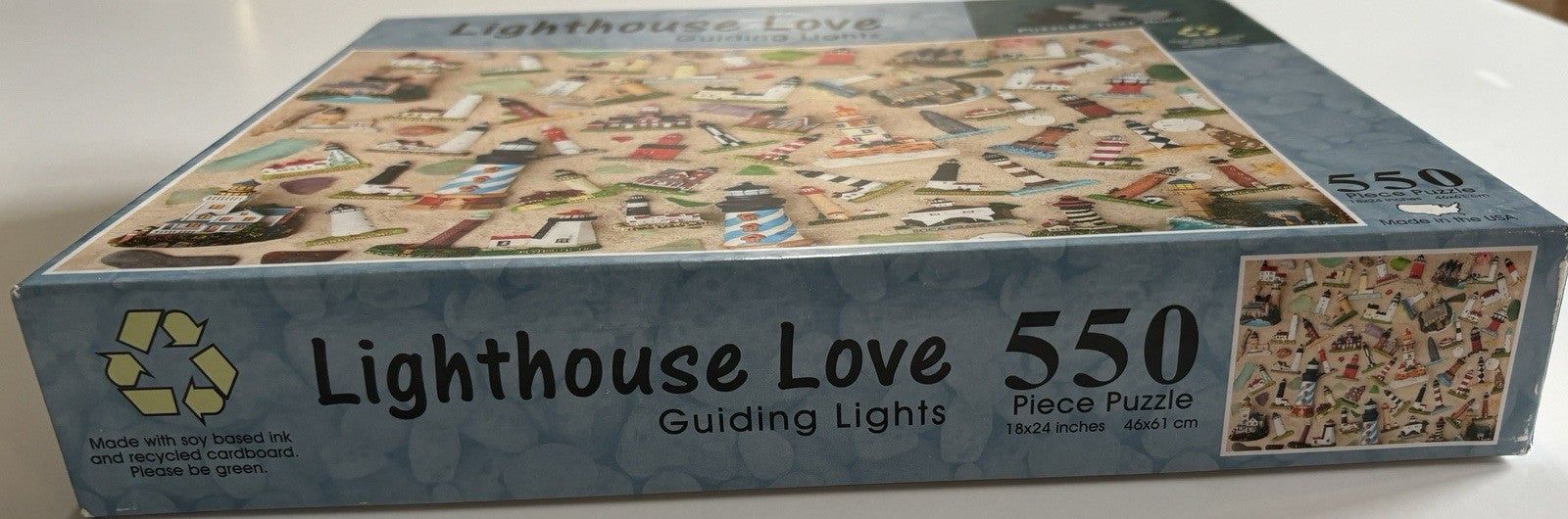 Lighthouse Love Guiding Lights Puzzles That Rock Brand 550 Piece 18" x 24"