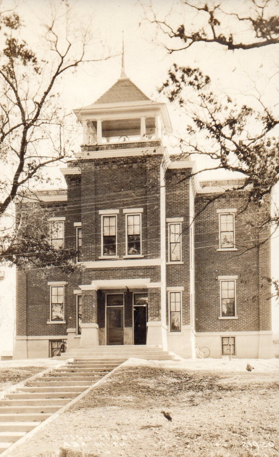 RPPC High School in Ada Michigan Mich MI Postcard