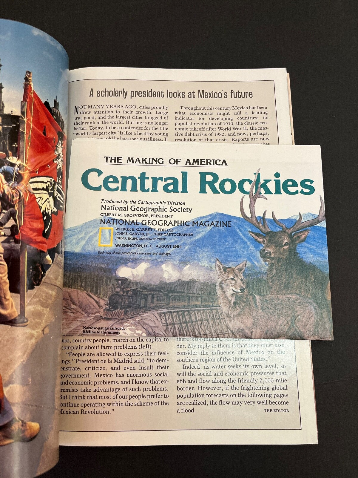 August 1984 National Geographic Mexico City Colorado Whales Japan Alps Puffers