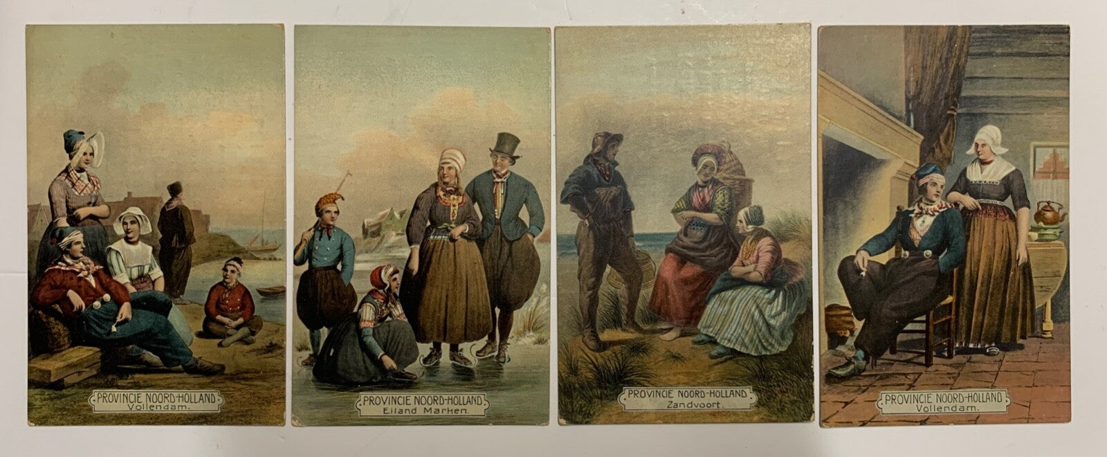 Lot of Four Holland Foreign Vintage Postcards